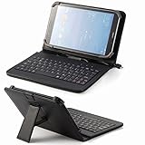 Universal Pu Leather Folding Folio Case Cover with Keyboard (8kbl) for Realpad By Aarp 7.85