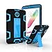 LG G Pad F 8.0/G Pad II 8.0 Case, [Kickstand] 3 in 1 Hybrid Shockproof Impact Resistant Armor Defender Protection Cover for LG G PAD F 8.0 [ V495 / V496 / UK495] & G Pad 2 8.0[V498] (black+blue)