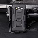 Cocomii Robot Armor Galaxy J1 Ace Case New [Heavy Duty] Premium Belt Clip Holster Kickstand Shockproof Bumper [Military Defender] Full Body Dual Layer Rugged Cover for Samsung Galaxy J1 Ace (R.Black)