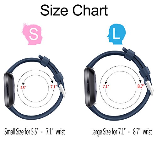 image for AK Bands Compatible with Fitbit Versa Bands (3 Pack), Soft Replacement