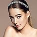 Mudder 5 Pieces Elastic Rhinestone Beaded Women Headbands Handmade Hair Bands Woman Hair Accessories (Muticolor A)