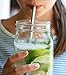 U-Konserve - Stainless Steel Mini Straws, Environment Friendly Alternative to Plastic Straws, Durable Stainless Steel (Set of 4)