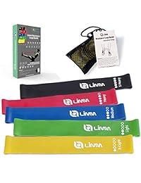 Limm Resistance bandas de ejercicios   Juego de 5, 12 pulgadas de entrenamiento Flexbands para el hogar, fitness, estiramiento, terapia física y más   incluye bonus eBook, manual de instrucciones, vídeos en línea y bolsa de transporte