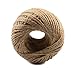 328 Feet Natural Jute Twine 3 Ply Gift Wrapping String DIY Rope Garden Twine Cord for Arts Crafts and Gardening Applications
