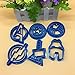 LEEGOAL Superhero Captain America Avengers Cookie Cutter, Novelty Plastic Baking Fondant Cookie Molds Cake Decoration
