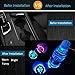 BukNikis LED Car Cup Holder Mats Pads Dog Paw RGB LED Lights Car Drink Coaster Accessories Interior Decoration Atmosphere Light - Universal (Pack of 2)