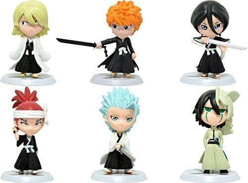 Japanese Anime Bleach Action Figures Set Of 6 Pieces Set A by kcslam by kcslam