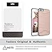 iPhone 6S Plus Case, Teelevo [Card Slot Holder] Dual Layer Heavy Duty Shock Absorbent Wallet Case with Credit Card Slot and Kickstand [Protective Card Case] for iPhone 6S Plus/6 Plus - Rose Gold