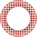 Amscan Picnic Gingham Party Round Plates, 8.5