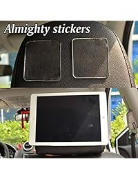Almohadillas de gel súper pegajosas - Almohadillas de agarre transparentes de usos múltiples para uso en automóviles y en el hogar - Diseño ultra duradero y lavable - Fácil de usar y fácil de aplicar - Antideslizante y sin restos - Paquete de 5