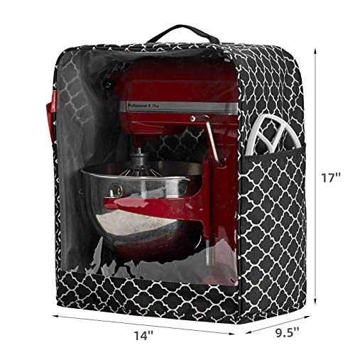 NICOGENA Visible Stand Mixer Dust Cover with Pockets Compatible with