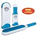 Pet Fur and Lint Remover by Paradize Furwiz - Dog, Cat, and Animal Hair Removal Brush - Quick and Easy, Double Sided Roller with Self Cleaning Base - Great for Clothing, Furniture, Car, and Travel