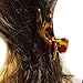 Parcelona French Flat Savana Tortoise Shell Large Salon Covered Spring Jaw Hair Claw Clip Clutcher Clamp