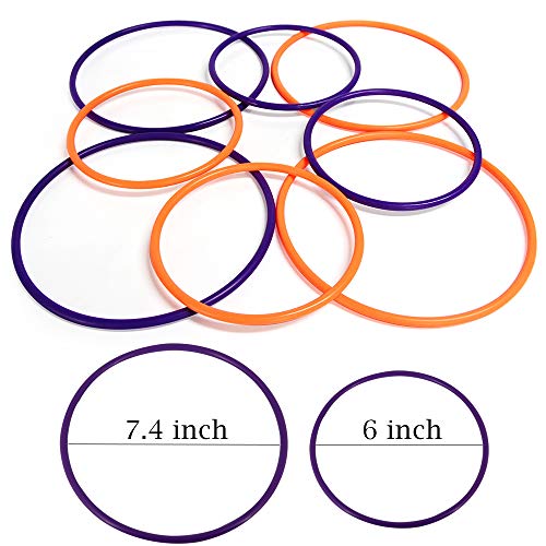 MeiGuiSha Huge Inflatable 50 Inch Spider Ring Toss Game with 8 Plastic Ring Toss, Perfect for Halloween Party Favor Game