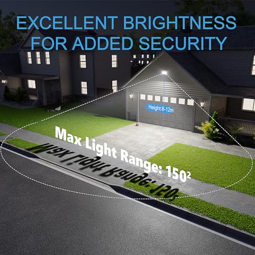 TOPAUBUB Outdoor LED Spotlights 200W, Outdoor LED Projector 20000LM 6500K Cool White Waterproof IP67 for Garden (1 Piece)