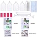 Aneco 2 Pack 5D DIY Diamond Painting Kits Trick or Treat Pumpkin House Full Drill Embroidery Paintings for Halloween Party Decorations
