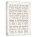 Your Life Is Now, 1-Piece Sign. Image Printed Canvas Art, 20 Inch by 16-Inch,Great for Any Decor