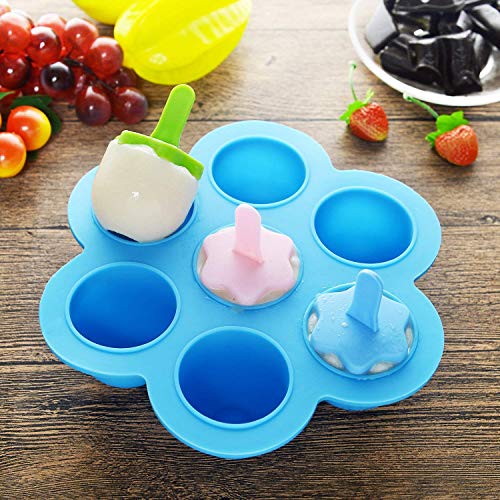 Silicone Egg Bites Molds 2 Pack Baby Food Storage Containers Freezer Trays with Lid and Baby Silicone Spoon for Instant Pot Accessories 5,6,8 qt Pressure Cooker