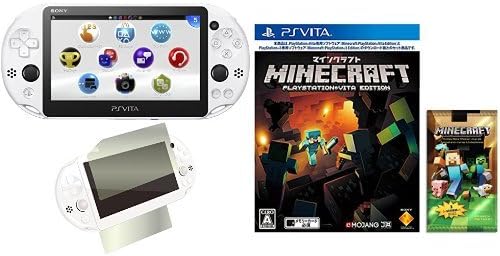 Amazon Playstation Vita はじめようセット 本体 グレイシャー ホワイト マインクラフト 液晶フィルム ゲーム