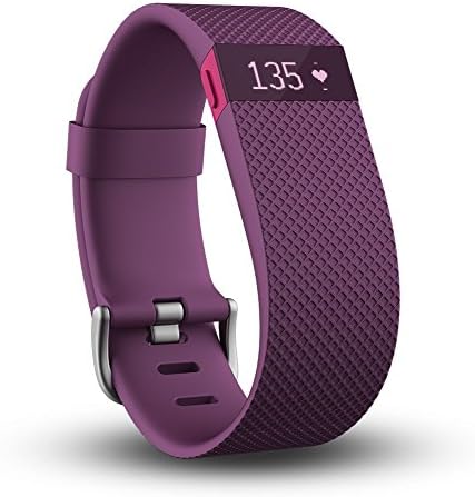 Fitbit Charge HR Activity Tracker + Heart Rate (Large, Plum)