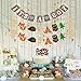 Woodland Creatures Banner & It’s a Boy Banner Forest Animal Friends Party Supplies Banner Baby Shower Party Decorations Birthday Party Favors Photo Prop (2 set Animal Banners + It’s a Boy Banner)