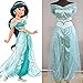 RUEWEY Womens Jasmine Princess Cosplay Belly Dance Dress Up Anime Lamp Costumes Party Adventure Outfit (M, Light Blue)
