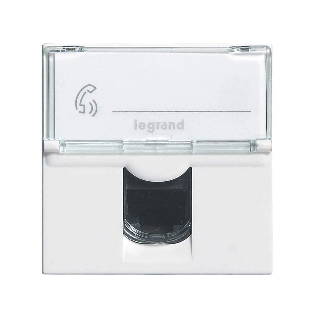 Legrand LEG99646 RJ-45 Socket for Computer/Phone, 2 Mosaic Modules to Put Together