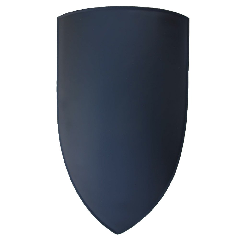 Armory Replicas™ Medieval Blank Canterbury Cathedralable War Shield Black, Re-Enactment Gear for Tournaments & Battles