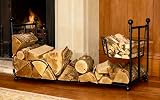 GAP GARDEN PRODUCTS Wrought Iron Firewood Log Basket with Kindling Holder view 6