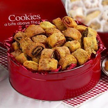 Broadway Basketeers Sympathy Ruggelach 2 lb. Tin Serves 12-14 for Shiva