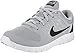 NIKE Flex Run 2015 Kids' Athletic Footwear Running Shoe Boys and Girls Grey White Black Fashion Sneakers 724989 003 (1 Y US Little Kid)