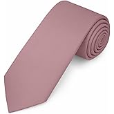 Jacob Alexander Men's Slim Width 2.75" Solid Color Tie