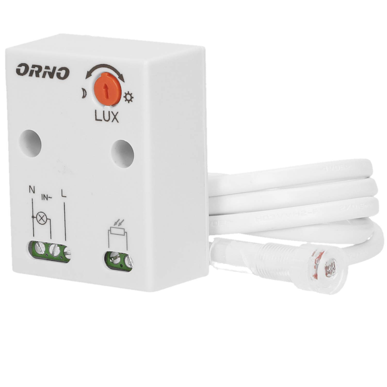 Orno CR- 233 Twilight Switch Outdoor with External Probe in Housing || Light Intensity LUX Adjustment || Protection class: IP65