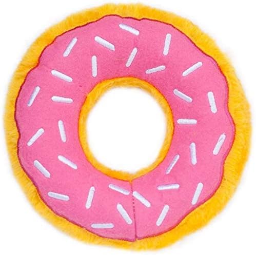 Zippypaws 詰め物なし 犬のおもちゃドーナツ ス オリジナル ストロベリー 音付き 定価の67 ｏｆｆ 小型犬 大型犬 16 3cm