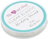 The Bead Shop Clear Elastic String 1mm 10m Bracelet Making Jewellery view 8