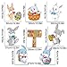 LSKOO Easter Yard Signs Decorations Outdoor Bunny Eggs Yard Stake Signs Easter Lawn Yard Decorations