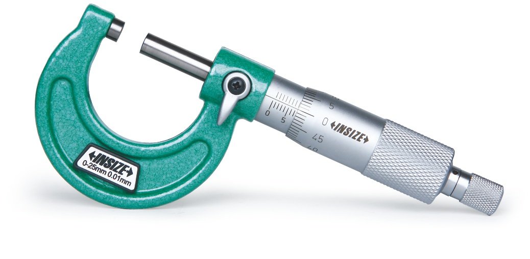 INSIZE 3203-25A Outside Micrometer, 0 mm-25 mm, Graduation 0.01 mm
