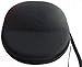 CASEBUDi Large Hard Headphone Case | Compatible with Sony, Sennheiser, Beats & More | Black Ballistic Nylon