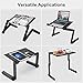 Adjustable Laptop Stand,Foldable Laptop Desk,Aluminum Laptop Desk/Stand/Table,17 inch Laptop Board with Mouse Pad Mount in TV/Bed/Sofa,Great Gift
