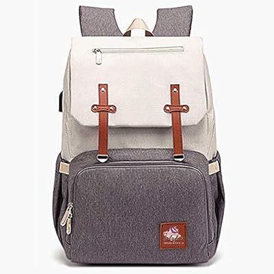 cream baby changing bag