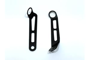 Gotham Cycles Front Brake and Clutch Reservoir Black Remote Mounting Bracket Set Compatible with Brembo RCS 14 15 16 17 19 Corsa Corta