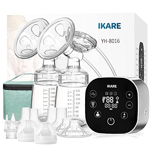 IKARE Upgraded Double Breast Pumps Electric, Portable Hospital Grade