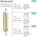 3 Way R7S LED 118mm Dimmable Light Bulb Lustaled 10/5/2.5W R7S J118 Double Ended J Type LED Floodlight Halogen Replacement for Floor Lamps Security Lights Workshop Lighting (Warm White 3000K, 2-Pack)
