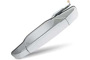BELKEBIR Exterior Chrome Door Handle Rear Left Driver Side Compatible with 2007-2014 Chevy Silverado Suburban Avalanche Tahoe, GMC Sierra Yukon, Cadillac Escalade Replace 15915659, 20954849, 22738725, 25890289