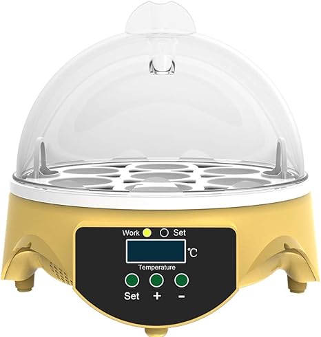 Amazon Co Jp 7卵 の家禽の孵化器の温度制御が付いている小さな一般的なデジタルインキュベーターのブリーダー孵化チキンのアヒルのグースのウズラの鳥の七面鳥 Size 7egg ホーム キッチン