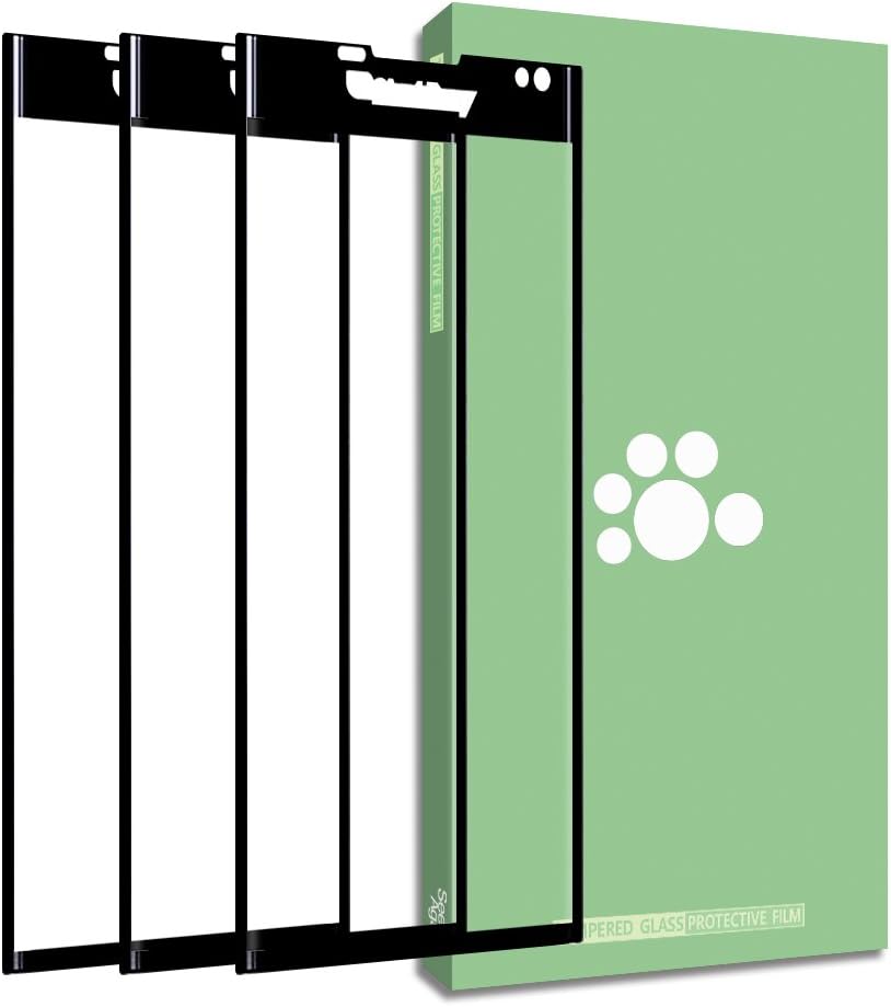 BlackBerry Priv Tempered Glass Screen Protector-(3 Pack) 2.5D Arc Clear Anti-Glare Ultra-Thin 9H Full Coverage Silk Print Protective Film for BlackBerry Priv STV100-1 STV100-2 STV100-3 STV100-4 5.4