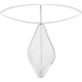Men's Mesh See Through Thongs G-String T-Back Bikini Underwear