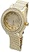 Men's Totally Iced Out Gold Tone Hip Hop Bling Bling Watch-Over Size