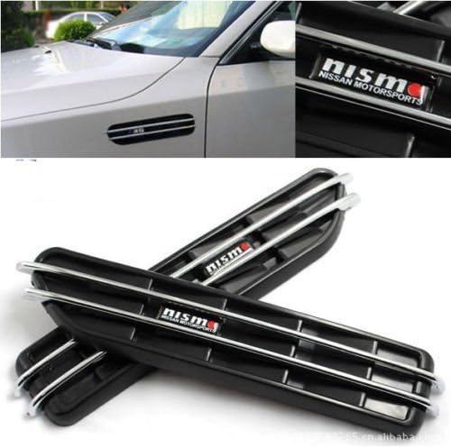 dilei 2x Car Body Side Vent Modified Shark Gills Decoration Sticker For Audi Sline Audi Q3 Q5 Q7 A4 A6 A8 TT