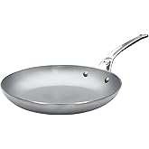 de Buyer MINERAL B Pro Carbon Steel Omelette Pan - 11” Diameter, 8.3” Cooking Surface - Naturally Non-Stick Finish - Made in France
